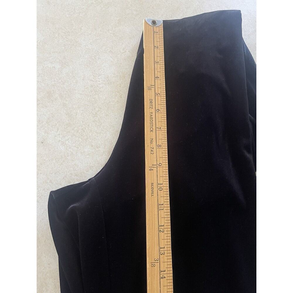 Banana Republic Womens Black Size 2 Velour Sleeveless Jumpsuit Pockets Cropped - Picture 12 of 12